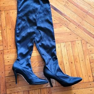 Escada Silk Over the Knee Boots